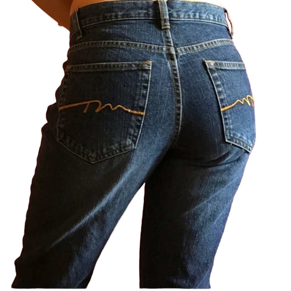 COLUMBIA Lean Bootcut Flare Mid Rise Denim Jeans EUC sz 6Short Inseam30”